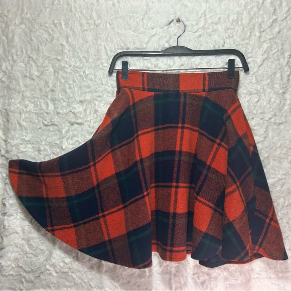 Tanming plaid skirt. Size XS. 30% lamb wool 70% polyester. - Picture 4 of 6